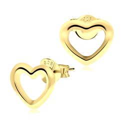Gold Plated Silver Stud Earring STS-466-GP